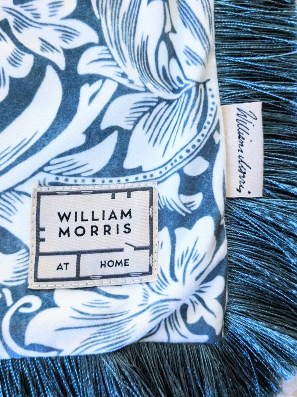 2x WILLIAM MORRIS At Home Sunflower Indigo Pillow Covers